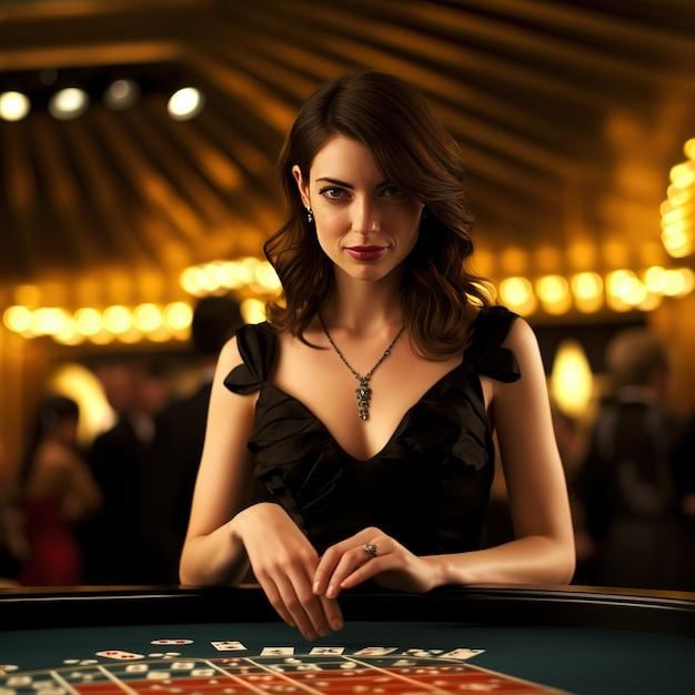 Dealer profesional agenwd di studio roulette dengan streaming HD